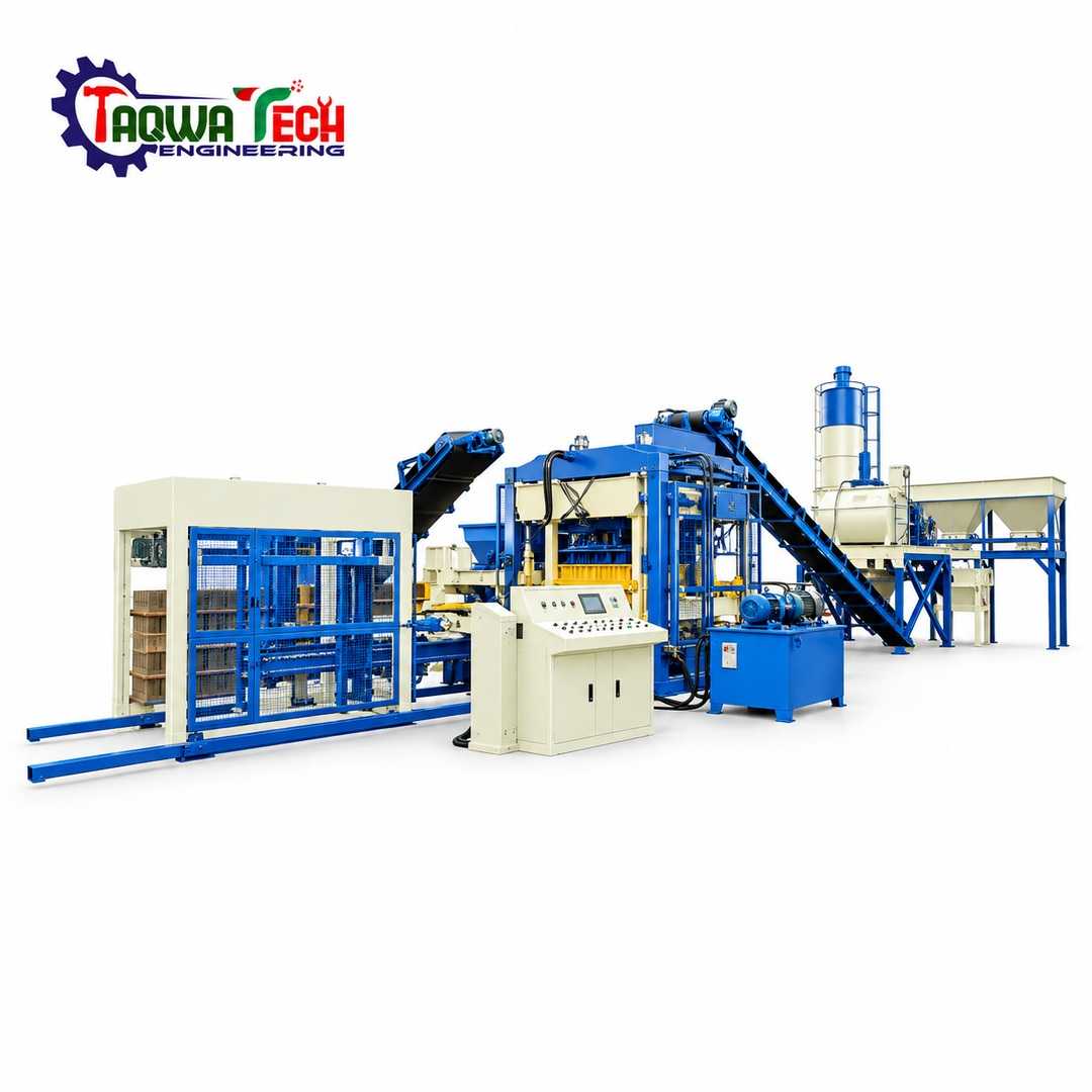 QT6-15, Automatic Block Production Line, অটোমেটিক ব্লক মেশিন, কংক্রিট ব্লক মেশিন, হোলো ব্লক মেশিন, পেভার ব্লক মেশিন, Taqwa Tech Engineering