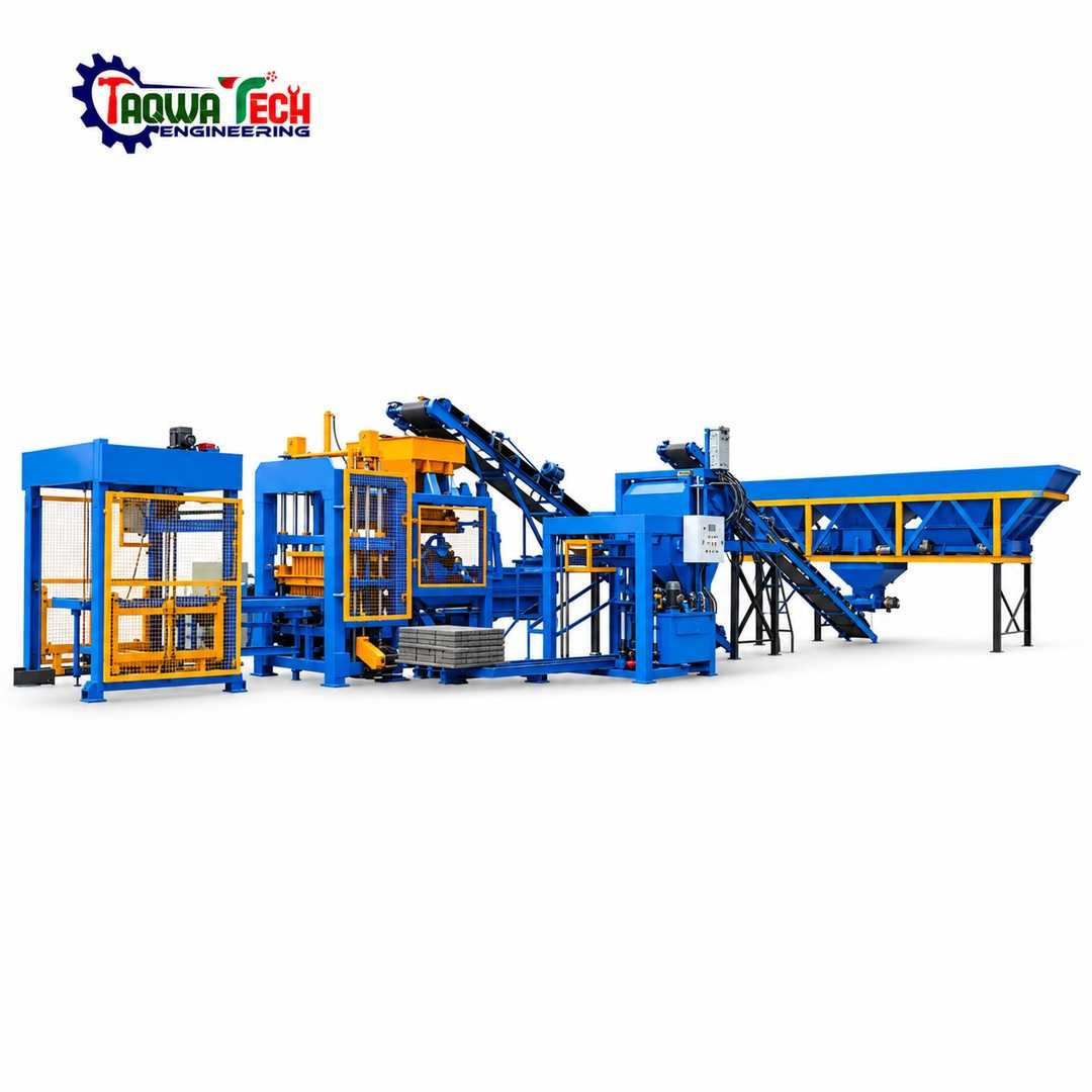 QT8-15, Automatic Block Production Line, অটোমেটিক ব্লক মেশিন, কংক্রিট ব্লক মেশিন, পেভার মেশিন, রোড টাইলস মেশিন, কার্ব স্টোন মেশিন, Taqwa Tech Engineering