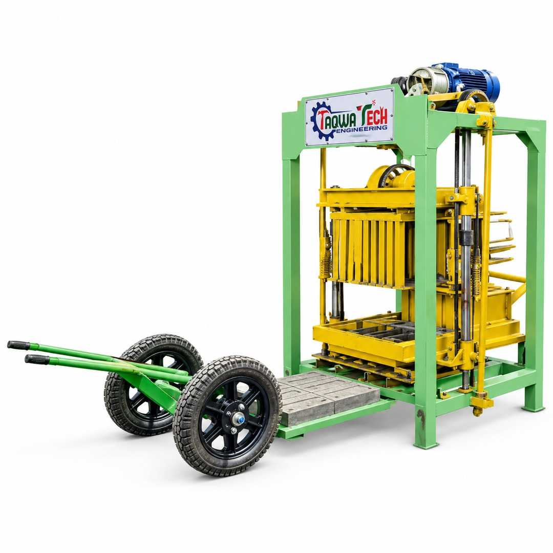 TE-401, TE-401 Gear System Block Machine, গিয়ার সিস্টেম ব্লক মেশিন, হোলো ব্লক তৈরির মেশিন, সলিড ব্লক মেশিন, block making machine Bangladesh, Taqwa Tech Engineering