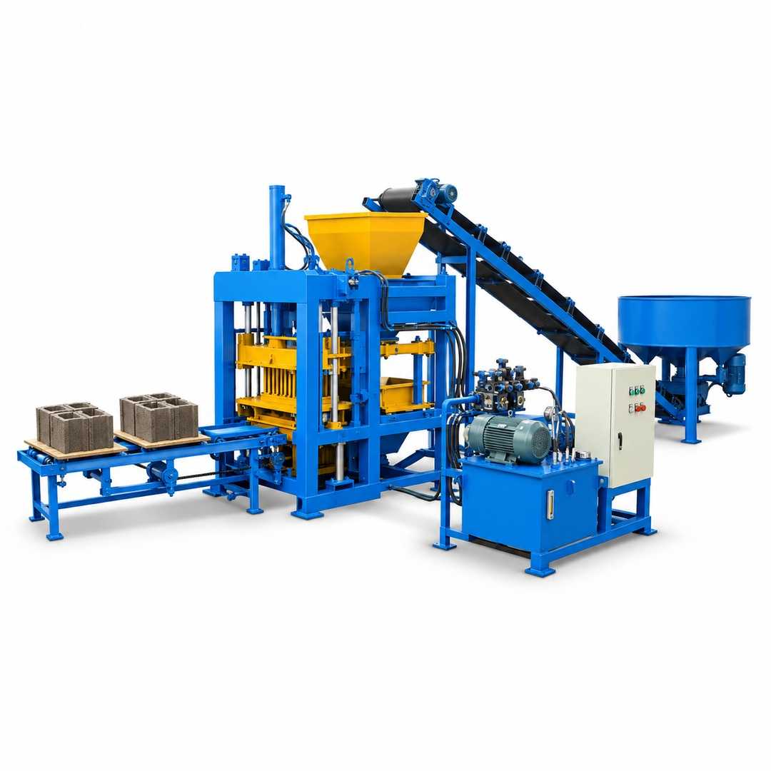 QT2-45, QT2-45 Semi Auto Block Production Line, সেমি-অটো ব্লক মেশিন, কংক্রিট ব্লক মেশিন, হোলো ব্লক মেশিন, পেভার ব্লক মেশিন, concrete block machine Bangladesh, Taqwa Tech Engineering