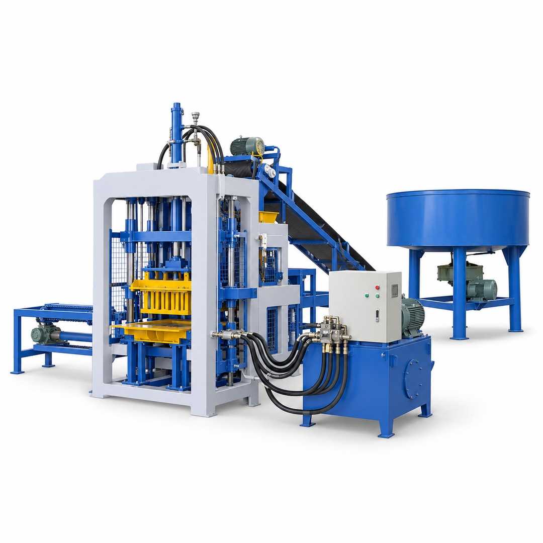 QT2-25, QT2-25 Semi Auto Block Production Line, সেমি-অটো ব্লক মেশিন, কংক্রিট ব্লক মেশিন, হোলো ব্লক মেশিন, পেভার ব্লক মেশিন, concrete block machine Bangladesh, Taqwa Tech Engineering